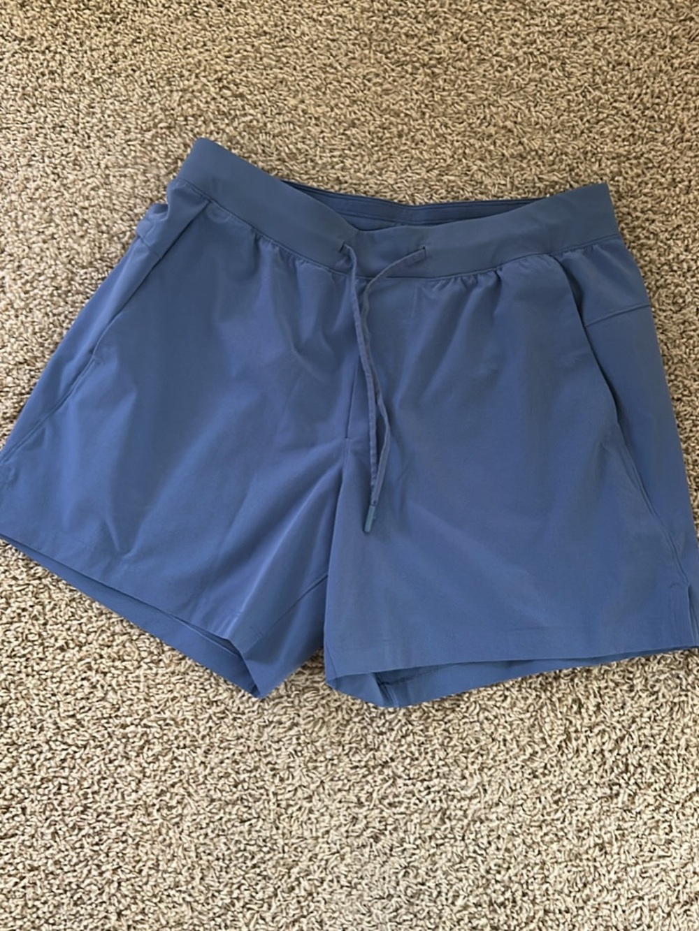 lululemon athletica Men's Blue Athletic Drawstring Shorts